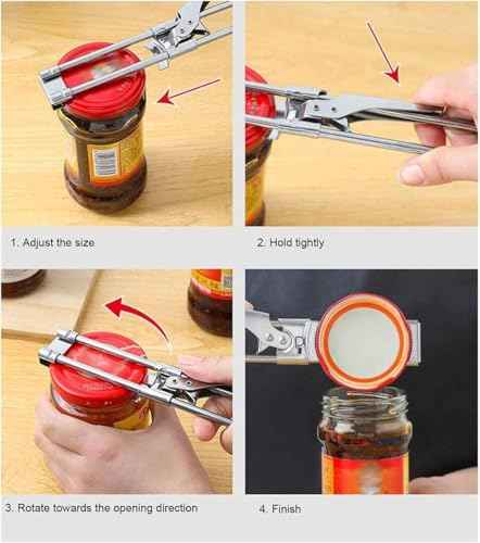 3PCS Master Jar & Bottle Opener (3 Count)