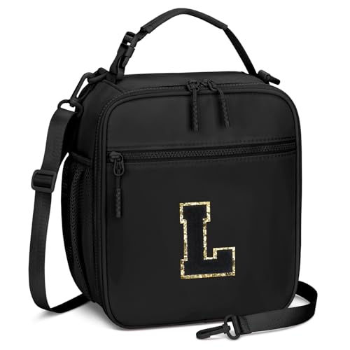 Lunch Box Kids Large Initial Insulated Lunch Bag for Girls