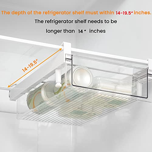 Large Refrigerator Drawer with Removable 28 Grid Egg Tray
