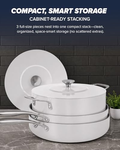 Essential Series 5PC Ceramic Cookware Set PFAS
