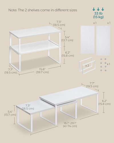 Cabinet Organizer Shelf (2 Count)