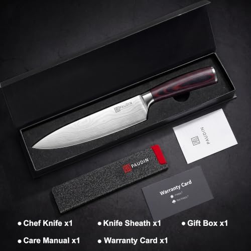 Chef Knife 8 Inch High Carbon Stainless Steel Sharp Kitchen Knife with Ergonomic Handle