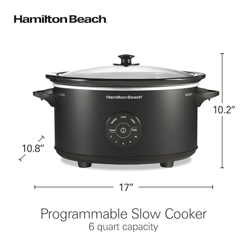 6 Quart Set & Forget Programmable Slow Cooker