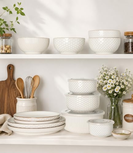 Ceramic Mixing Bowls Set of 4 (4 Count)
