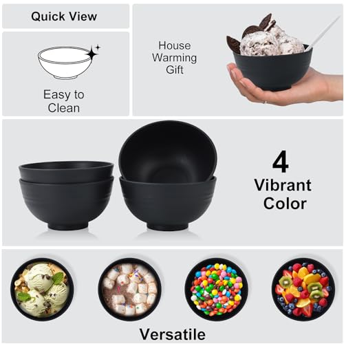 wheat straw snack bowls 10oz set of 8