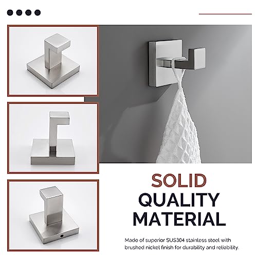 Bathroom Towel Hook Brushed Nickel