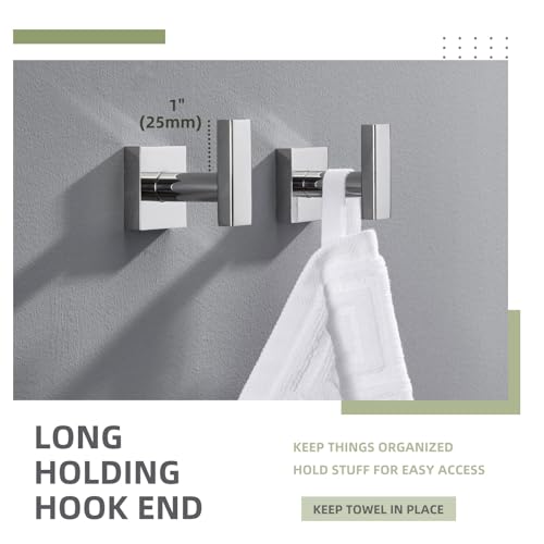 Towel Hooks for Bathroom (2 Count)