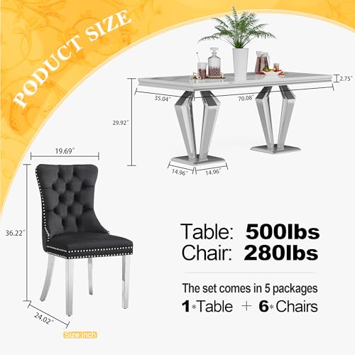 7 Piece Luxury Dining Room Set