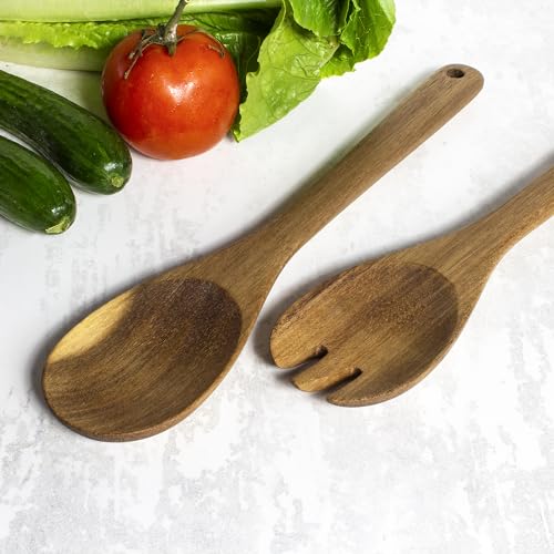 Acacia Wood Salad Serving Set