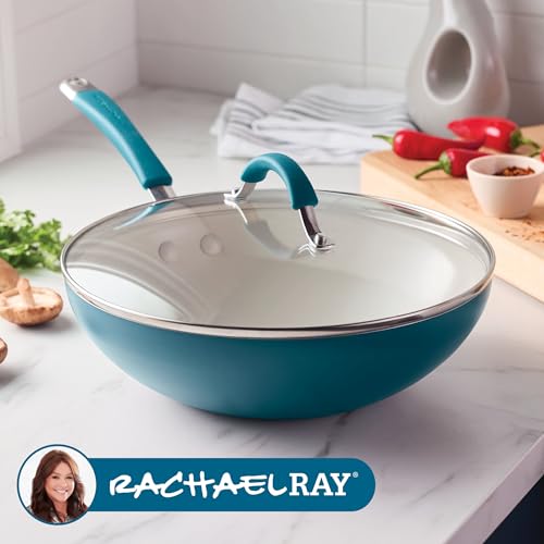 Cucina Ceramic Nonstick Stir Fry Pan and Lid
