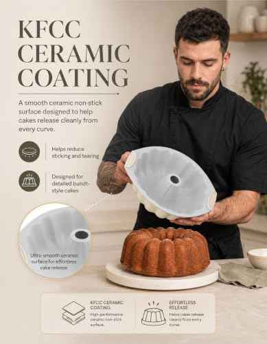 Ceramic Fluted Cake Pan