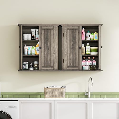 Bathroom Wall Cabinet with 2 Doors