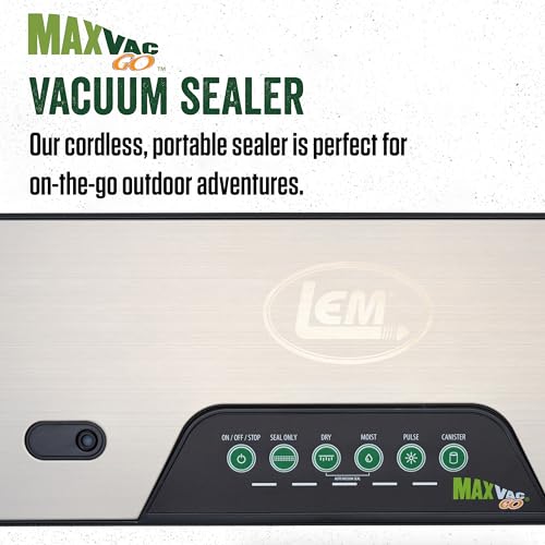 Products MaxVac Go Cordless Plastic Vacuum Sealer with 11.8 Inch Seal Bar