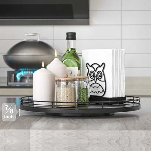13 Inch Oak Lazy Susan Spice Organizer