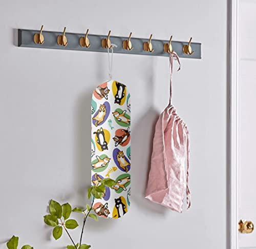 Cat Pattern Grocery Bags Holder Organizer For Shopping Bags