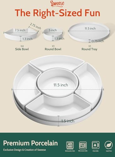 Porcelain Divided Serving Dishes