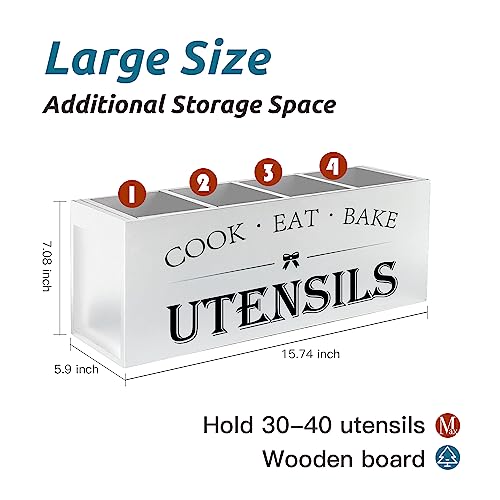 Extra Large Utensil Holder Countertop for Kitchen Counter