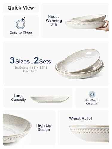 Ceramic Serving Bowls Set of 2 (2 Count)