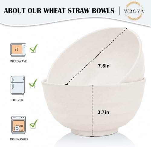 Wheat Straw Bowls Set 60 OZ