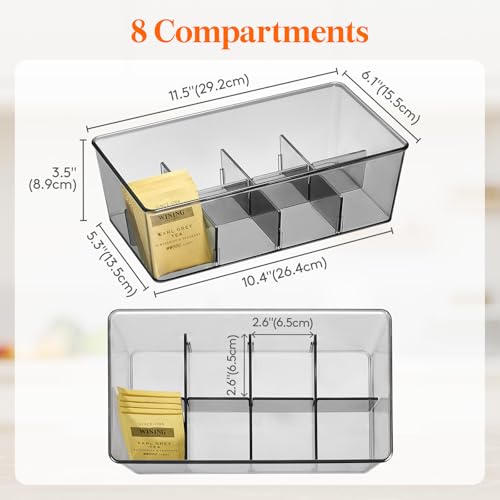 2 Pack 16 Compartment Tea Organizer (2 Count)