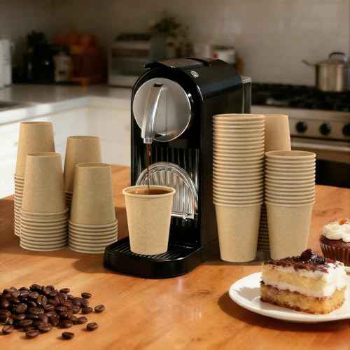 8 oz 100 Pack Disposable Coffee Cups (100 Count)