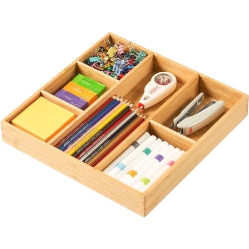 Bamboo Desk Drawer Organizer