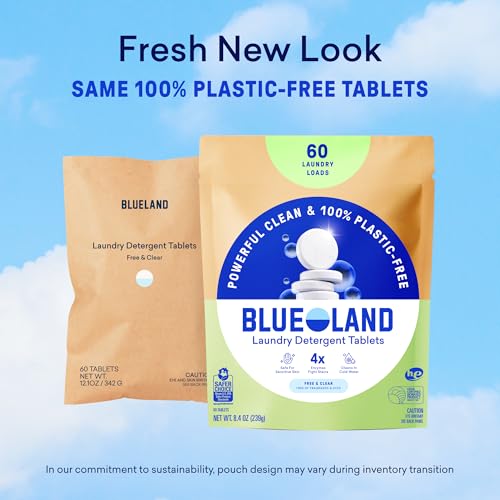 100% Plastic Free Laundry Detergent Tablets (60 Count)