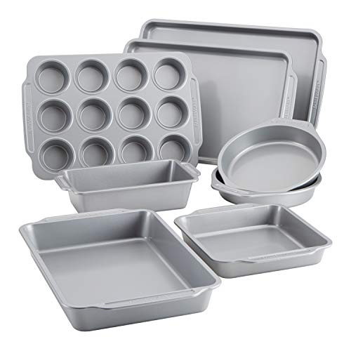 Nonstick Bakeware Set Includes Cookie Sheets