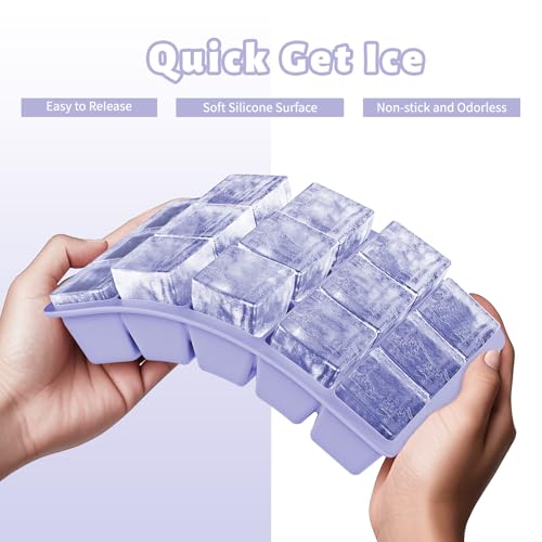 Silicone Ice Cube Tray 3 Pack (3 Count)
