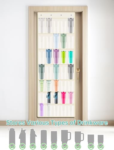 35 Pocket Door Hanging Cup Organizer Fit for Stanley Tumbler 30 40oz
