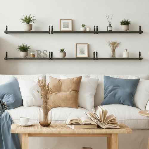 23.6in Floating Shelves for Wall Home Decor (6 Count)