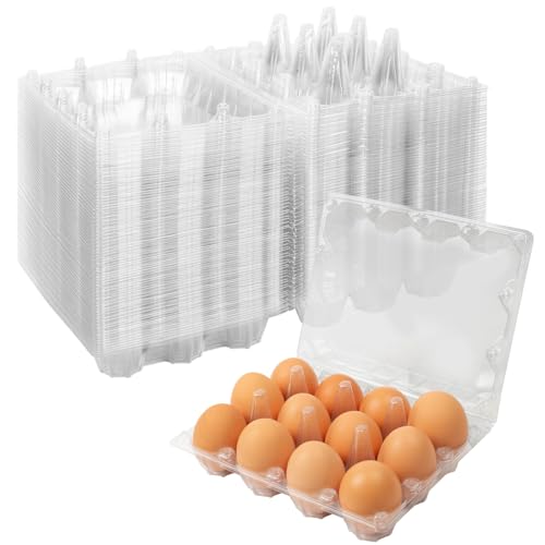 60Pack Duck Egg Cartons Cheap Bulk 1 Dozen Jumbo Egg Cartons (60 Count)
