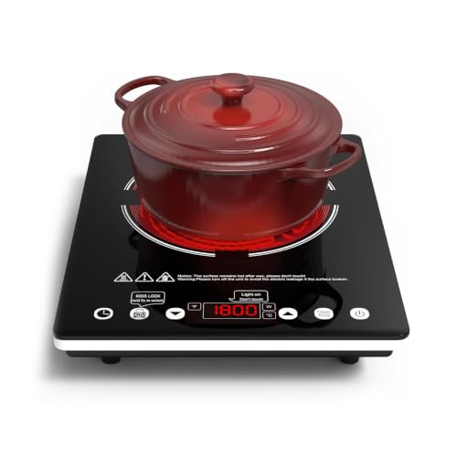Single Burner Electric Cooktop 1800W