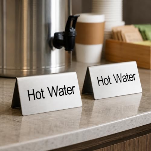 Stainless Steel Table Tent Sign (2 Count)