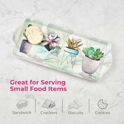 Succulent Sandwich Tray Decorative Rectangular Melamine