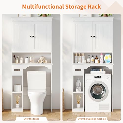 23.6 Inches Wide Toilet Rack with Over The Toilet Storage Cabinet