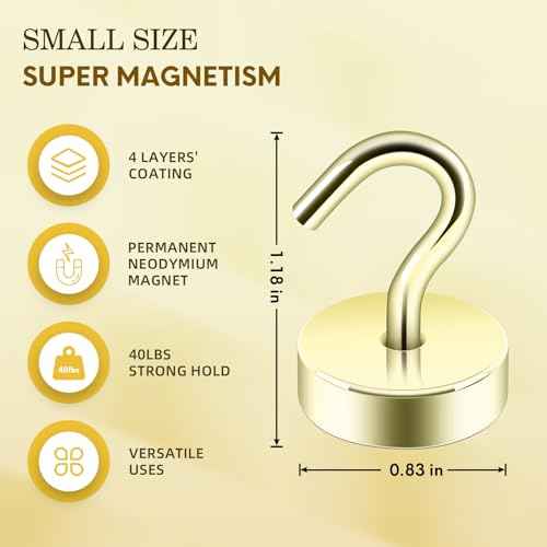 Magnetic Hooks Steel Tube Design for Cruise (10 Count)