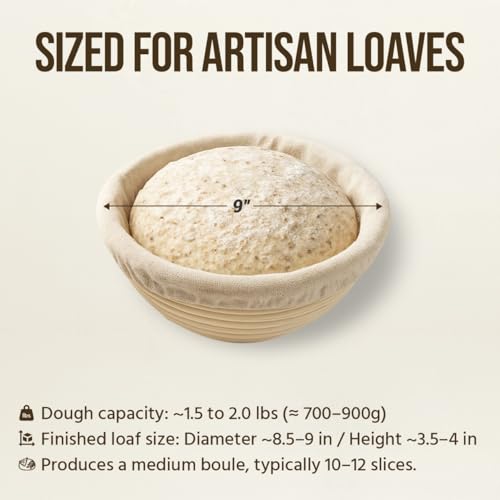 Banneton Bread Proofing Basket Set (2 Count)