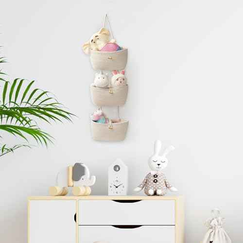 Over the Door Hanging Baskets with Button Strap (2.07 Count)