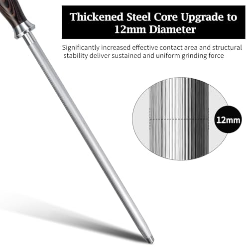 Honing Rod 12 Inch Professional Kitchen Knife Sharpener Rod