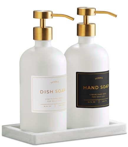 Glass Soap Dispenser Set of 2 (2 Count)