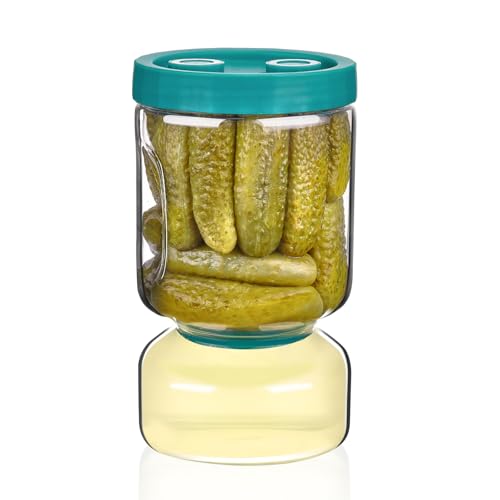 Pickle Jar with Strainer Flip
