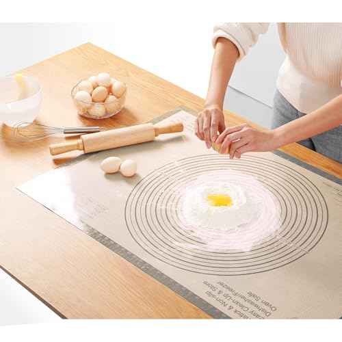 Silicone Pastry Mat 36x24 Inch Extra Large Baking Mat with Measurements
