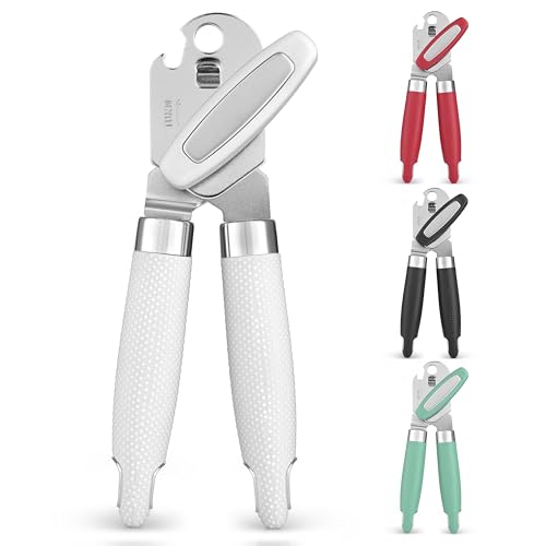 Heavy Duty Stainless Steel Can Opener Manual with Large Bottle Opener