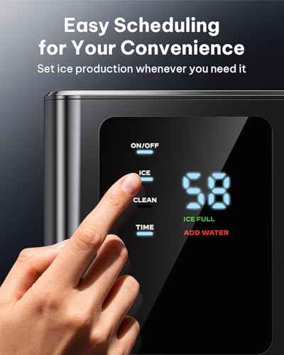 Nugget Ice Maker Countertop with 3L Detachable Tank