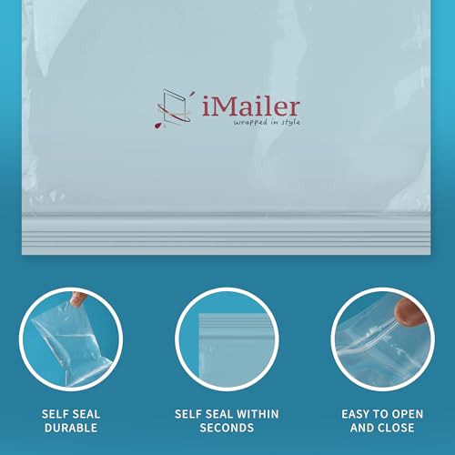 1000 Count 13" x 15" Clear Reclosable Zip Plastic Poly Bags