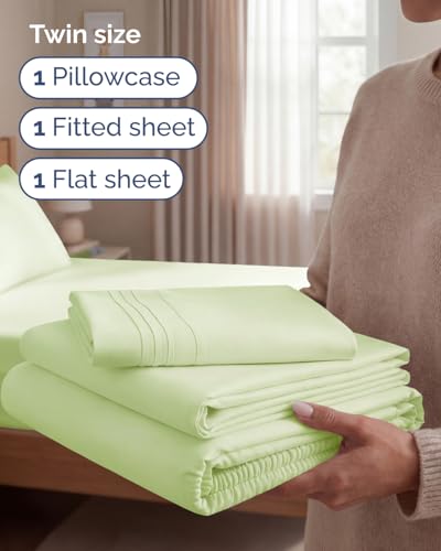 Twin Size 3 Piece Sheet Set