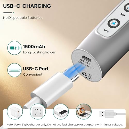 Milk Frother Handheld Rechargeable with Stand