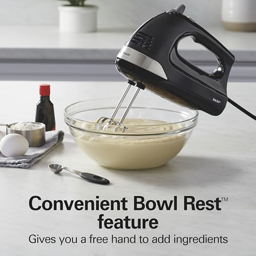 6 Speed Electric Hand Mixer With Easy Clean Beaters