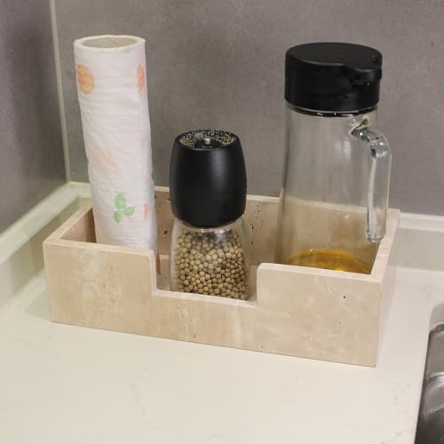 Natural Travertine Napkin Holder 9.8"x4.9"x2.8"